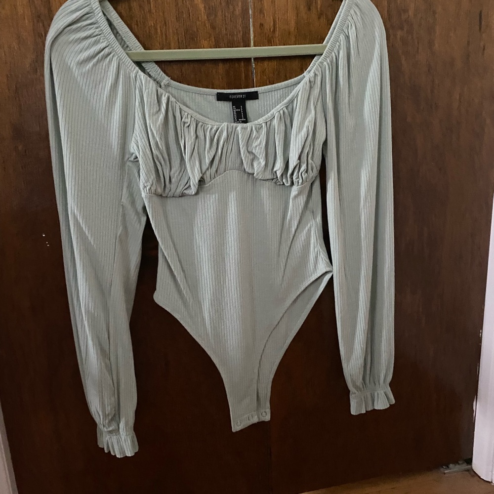 Mint green bodysuit
